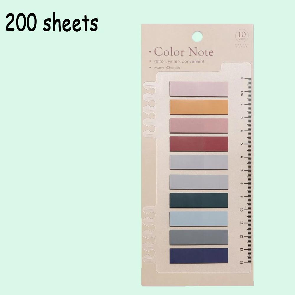 60/90/120/200 Sheets Self Adhesive Sticky Notes Memo Pad Flags Tab Loose-leaf Index Sticker Bookmark Page Sticker Sticky Notes