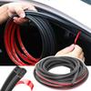 16FT Car Door Weatherstrip Rubber Seal Strip 2-Layer Waterproof Noise Insulation Weather Strip Sealing Protector For Hood Trunk
