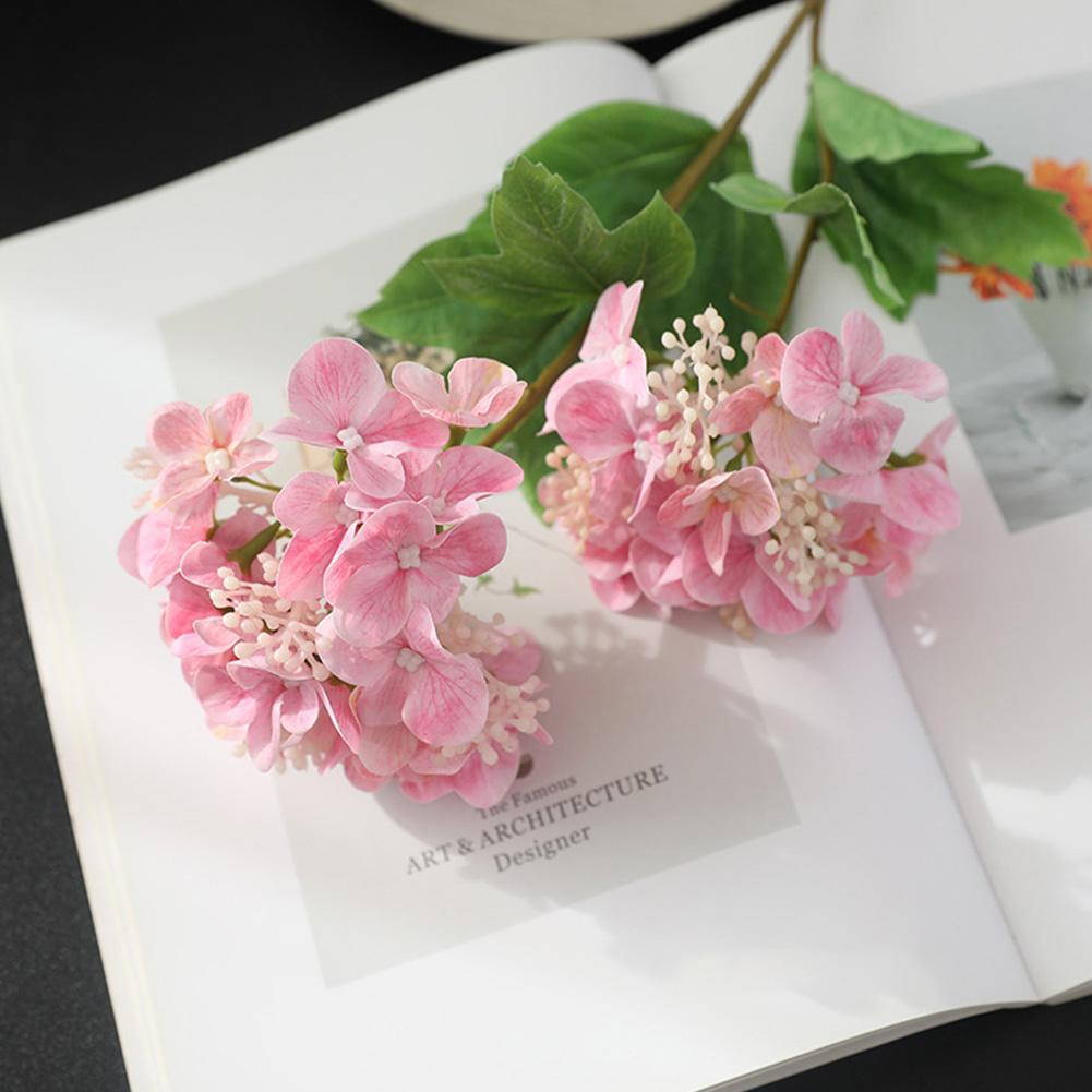 

Искусственные цветы Букет гортензии Свадебное украшение Искусственный цветок Ремесло Домашняя комната Ваза Декор Аксессуары Украшение для центрального стола #468097