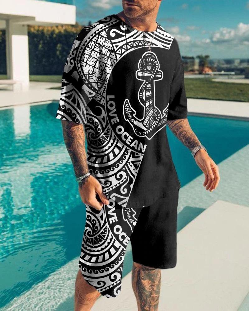 

Спортивный костюм, мужские комплекты, шорты, уличная повседневная футболка, костюм из двух предметов, большой размер с 3D принтом, пляжная спортивная одежда, мужская одежда