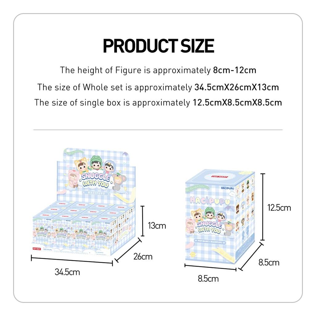 POP MART HACIPUPU Seninle Sarıl Dizisi [1 Adet] Pop Mart Gachapon Sürpriz Kutu Figür Plastik Model Premium Oyuncak PVC Yumuşak Vinil Orijinal Karakter