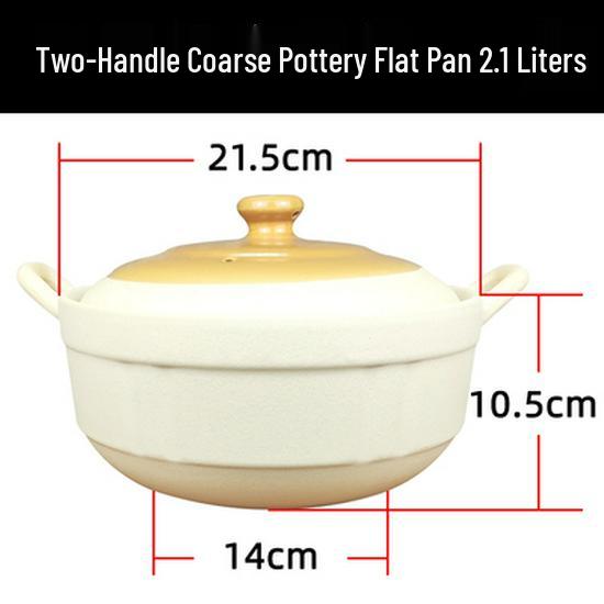 High-Temperature Resistant Unglazed Single-Handle Earthenware Clay Pot for Rice and Noodles