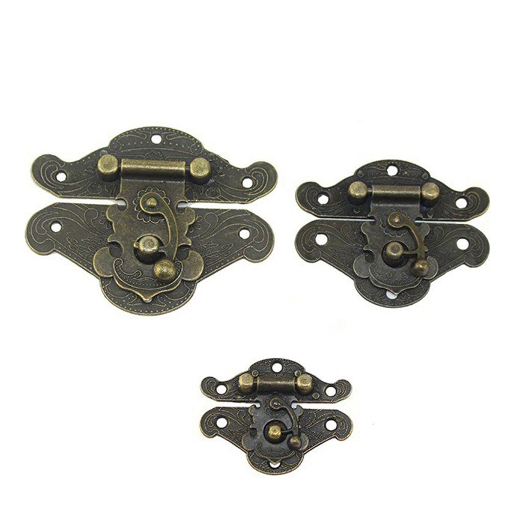 Jewelry Box Hardware Decorate Brass Household Gift Box Furniture  Lock Clasp Lock Buckle Hasps
