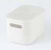 MUJI Soft Polyethylene 18cm W x D x 16cm H Clothing Storage Storage Box Case, Half, Medium, Approx. 25.5cm (Product Number 38749509) - Case, Case,