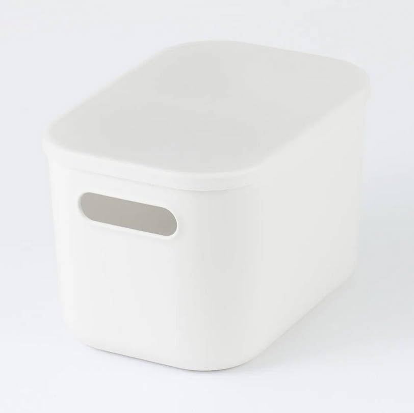 MUJI Soft Polyethylene 18cm W x D x 16cm H Clothing Storage Storage Box Case, Half, Medium, Approx. 25.5cm (Product Number 38749509) - Case, Case,