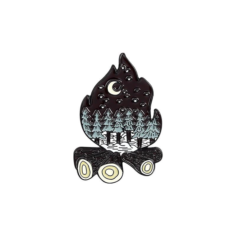 Shoes Artistic Canvas Bus Brooch Colorful Enamel Pin For Eyecatching Accessories Fashion
