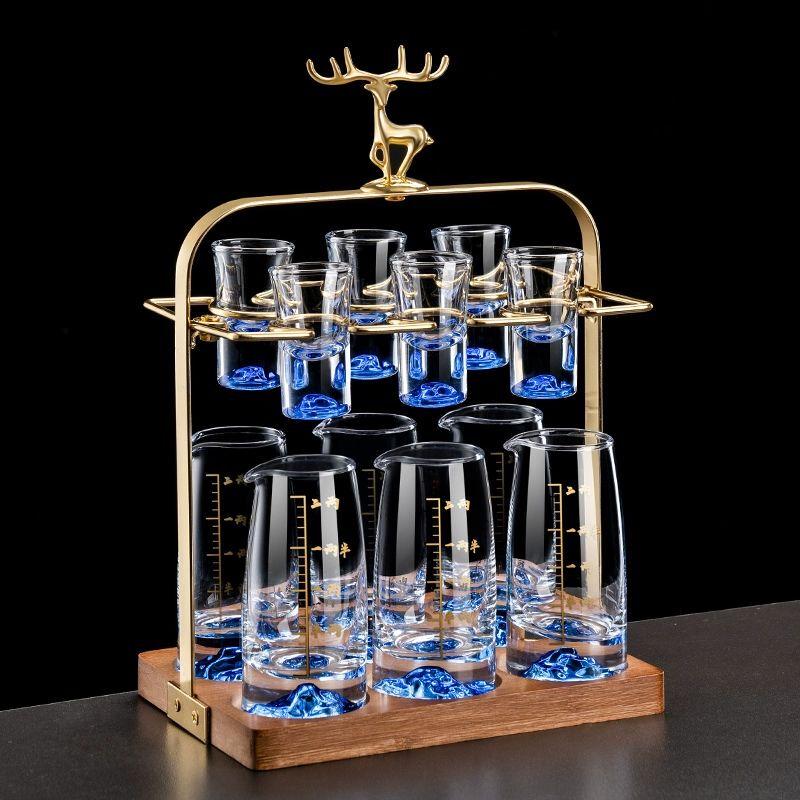 Crystal Glass Baijiu Decanter & Cup Set