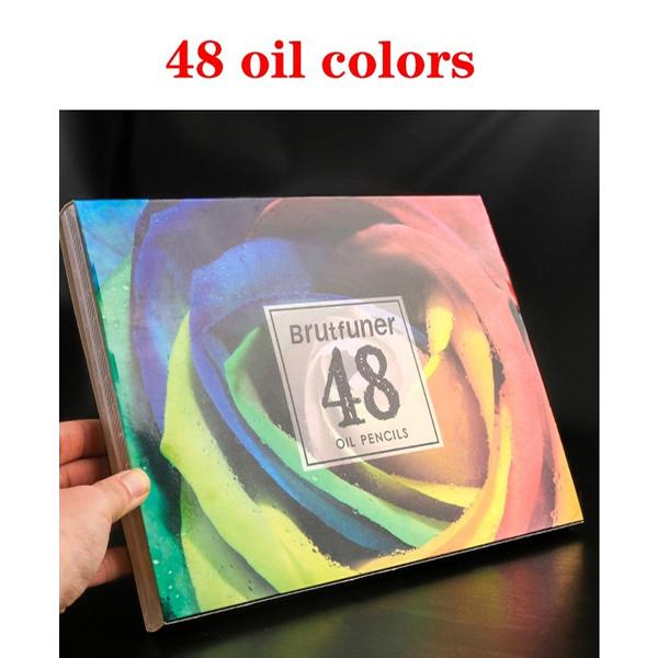 Brutfuner 48/72/120/160 Colors High Quality Oily Colored Pencils Set Oil HB Drawing For School Student Gifts Art Supplies