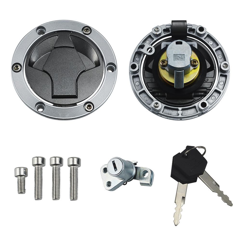 Moto Ignition Switch Fuel Gas Cap Seat Lock Key Kits For Kawasaki EX250 Ninja 250 EX300 Ninja 300 ER250 300 Z250 Z300