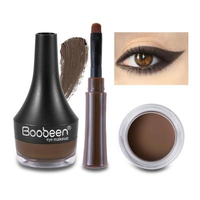 Boobeen Gel Eyeliner Eye Makeup Highly Easy To Set, Waterproof, Smudge-Proof, Pigmented, Quick-Drying, Apply, Long-Lasting (Coffee Color)