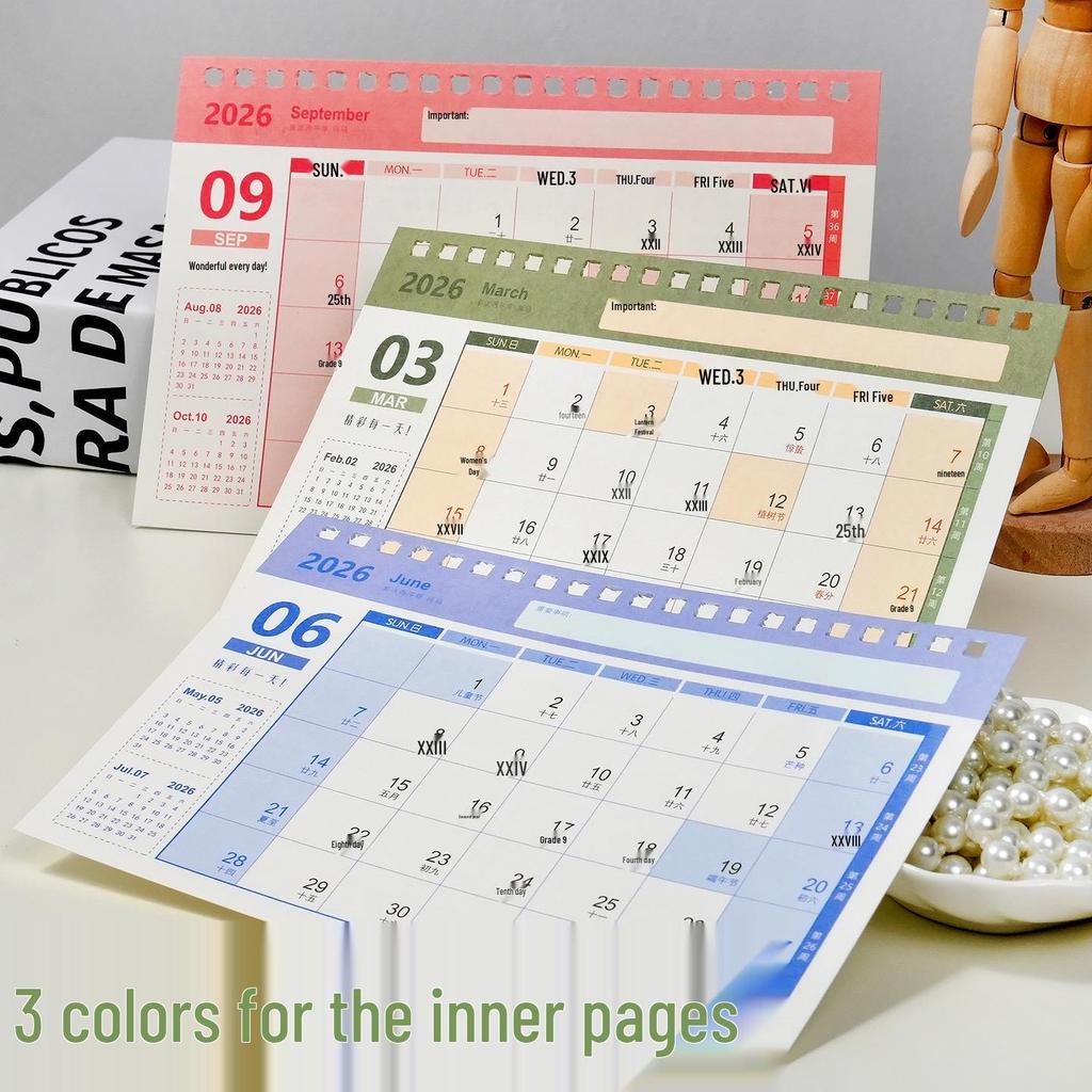 2026 Morandi Renkli Gaokao Geri Sayım Masaüstü Takvimi: Yaratıcı Aylık Aktivite ve Süs Eşyası.