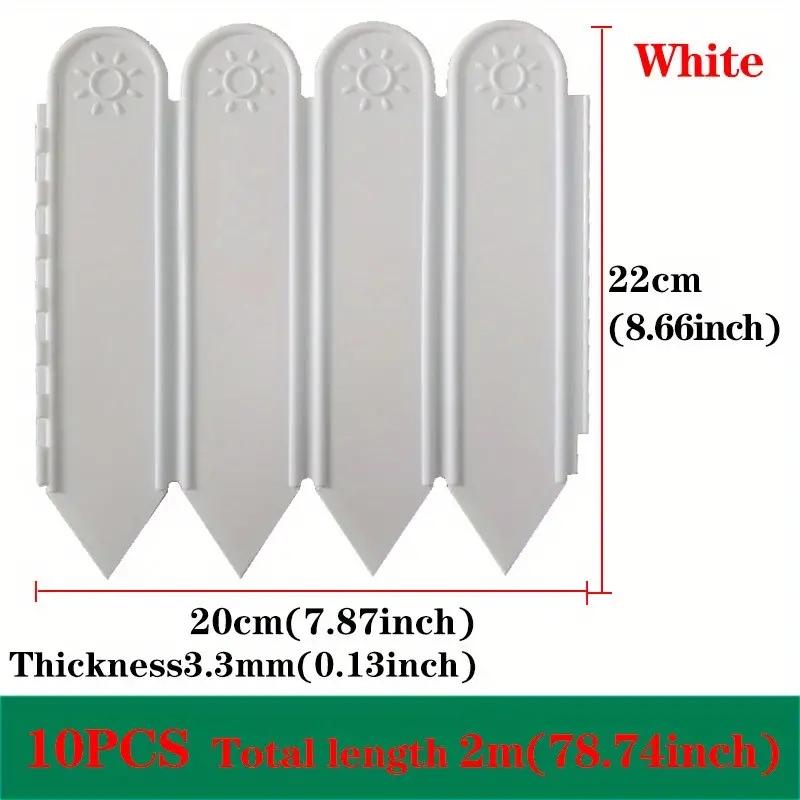 Small fence, fence, plastic flower garden, garden decoration, courtyard enclosure, soil, outdoor vegetable garden, flower bed pa