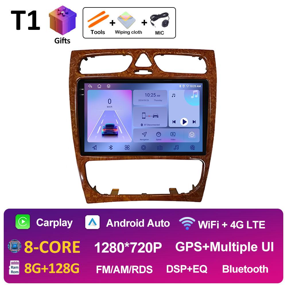 For Mercedes Benz C Class W203 C200 C320 C350 CLK W209 2002 - 2005 DSP Stereo Wireless Carplay Car Video Player WIFI Head Unit