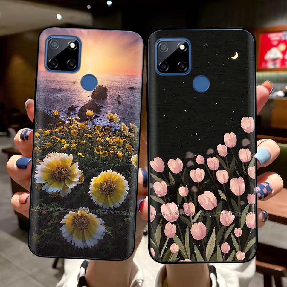 Case For Realme C12 C25 C25s Realme 7i Global Case Cute Soft Silicone TPU Back Cover Realme7i RMX2193 Protective Coque Fundas