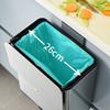 Stainless Steel Trash Bin Sliding Lid Household Storage No-Mark Sticker