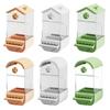 Anti-splash Parrot Automatic Feeder Anti Spill Large Capacity Bird Feed Box for Cage Hanging No Mess Birds Food Container