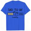 2026 Dad To Be Loading TShirt Cute Baby Feet Progress Bar Print New Father Announceunisext Summer Loose Cotton Short Sleeve Tee