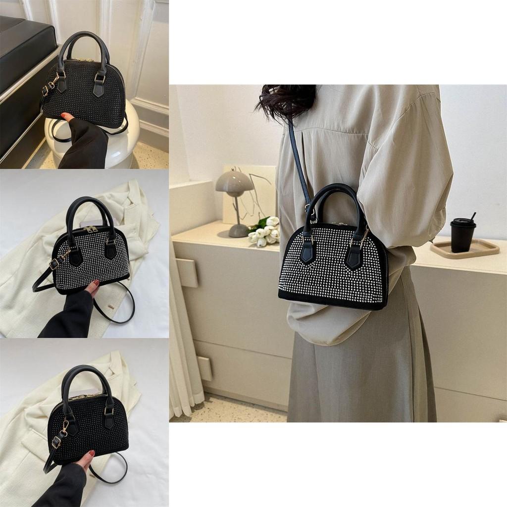 Chic Black Pu Shell Bag Stylish Women's Handbag Trendy Crossbody Tote For Every Day