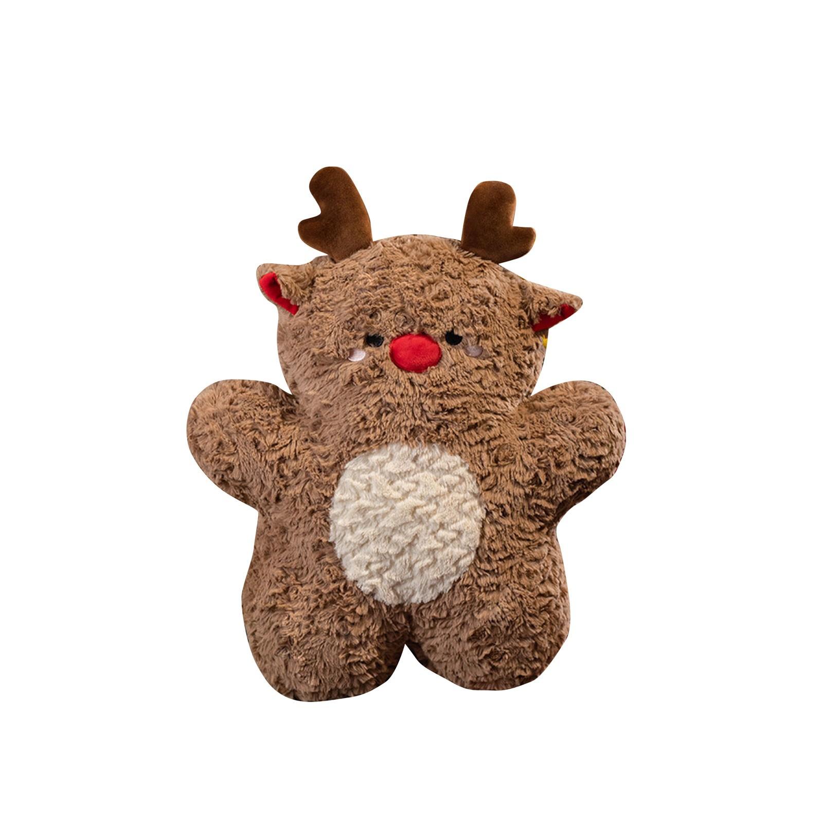 

Рождественский лось Снеговик Иглу Рождественская елка Мягкая игрушка Подарочная кукла Диван Подушка Подушка One Size коричневый