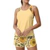 Women’s Sleeveless Tank Top and Shorts Set Sunflower Print Lightweight Relaxed Fit Casual Lounge Outfit for Summer