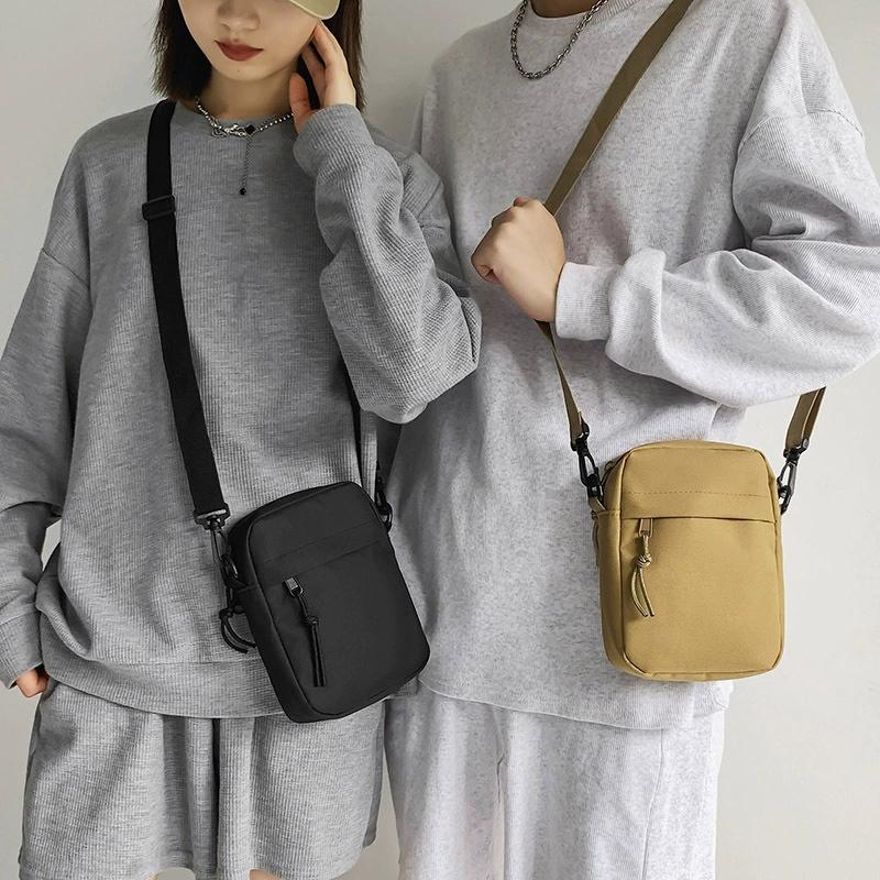 Jednoduchá malá taška cez rameno Crossbody Pánska taška Messenger Tašky cez rameno pre mužov Ležérna plátenná malá taštička na zips Crossbody