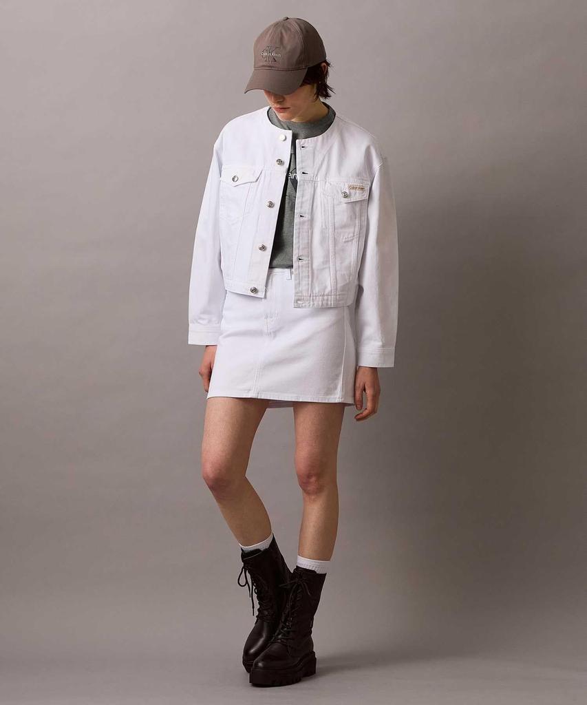 Denim Mini Skirt 47B092G 26 OPTICWHITEUN6 [Calvin Klein] [Official Brand]