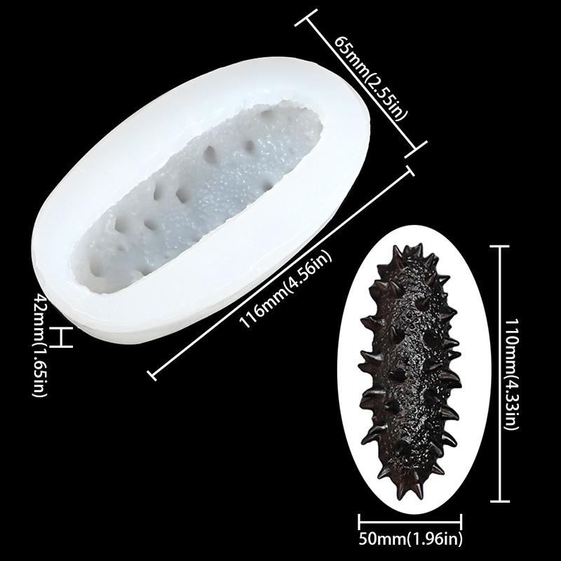 3D Simulate Abalone/Sea Cucumber Fondant Silicone Mold Jelly Chocolate Mould Diy Clay Candle Molds Cake Decorating Tool Bakeware