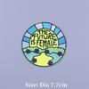 Adventure Camping Thermoadhesive Patches On Clothes DIY Mountain Beach Iron-on Patch For Clothing Travel Sunglasses Appliques