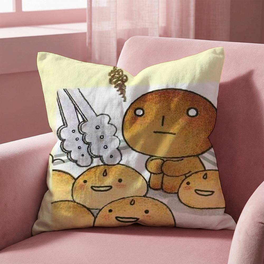 Japan Kawaii K-Kogepan Kissenbezug Multi-Szenen-Kissenbezug für Zuhause & Auto - Wendbar, Weich & Langlebig für den täglichen Gebrauch