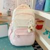 Schoolbag Japanese and Korean Mori Large-capacity High-value Fashion Solid-color Versatile Schoolbag Junior High School High School Students College 