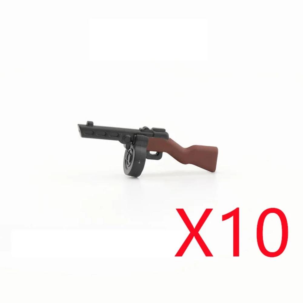 WWI WWII Building Blocks Soldiers Military Accessories Bomb Two-color Gun Mini Brick Weapons Gift Toy AKM Helmet RPG Grenad X026