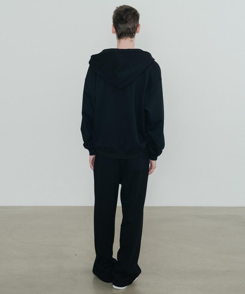Tailor Cotton Sweat Hoodie Black