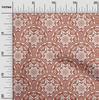oneOone Cotton Flex Brown Fabric Floral Craft Projects Decor Fabric Printed By The Yard 40 Inch