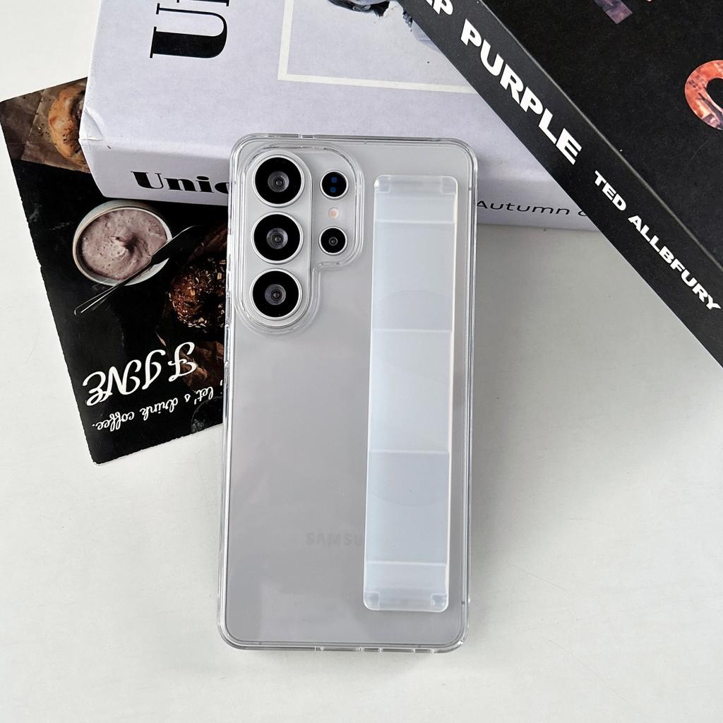 Fashion Elastic Silicone Wristband Phone Case For Samsung Galaxy S26 Ultra S25 S24 S23 Plus Shockproof Bumper Hard PC+TPU Cover