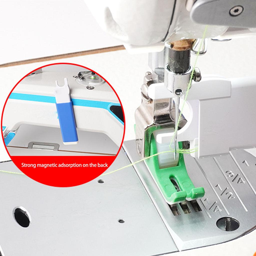 2 Stück Nähmaschine Einfädler Automatisches Schnell-Einfädelwerkzeug Magnetischer Einfädler Nadeleinfädelhilfe