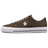 One Star Pro Brown White Suede Low Top Unisex A03671C
