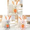 Plush Bunny Toy Carrot Sleep Pillow For Kids Girls Gift