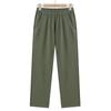 Women's Thin Plus Size High Waist Pants Middle Aged Female Loose Casual Trousers