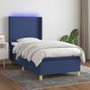 VidaXL Sommier à Lattes de Lit avec Matelas et LED, Lit Rembourré, Lit Simple, Lit Adulte de Chambre à Coucher Intérieur, 3138699
