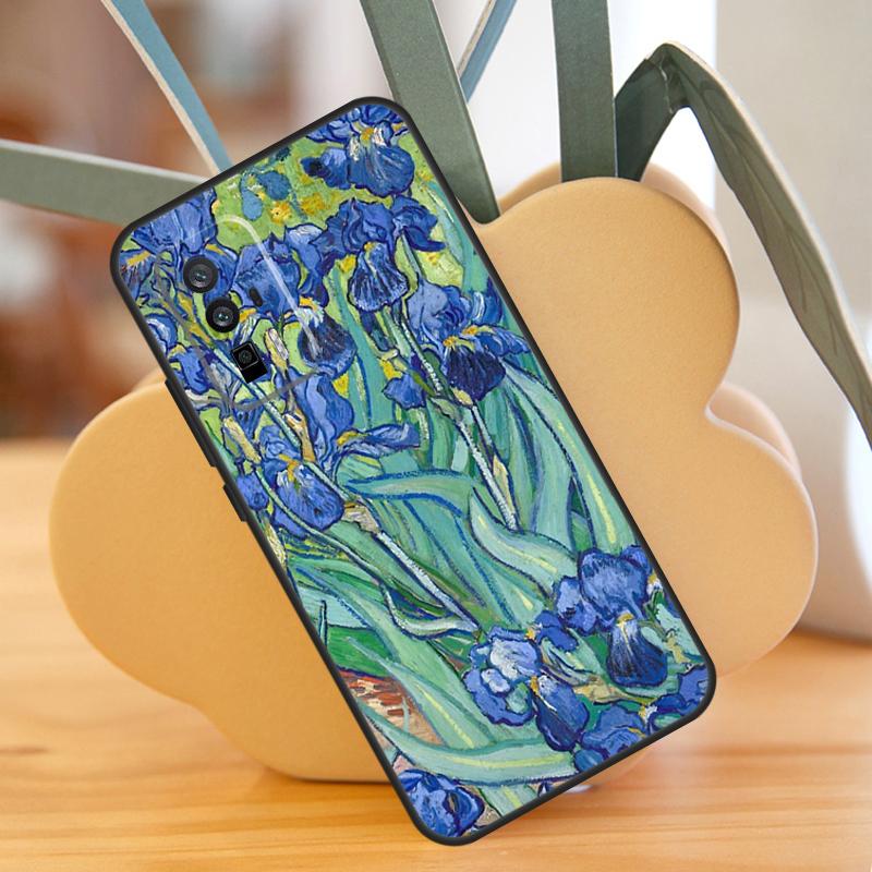 Irises Painting Case For POCO X3 X6 F6 Pro M6 X5 F3 F5 M5s Xiaomi 13 14 Ultra 12 Lite 11T 12T 13T Pro Cover
