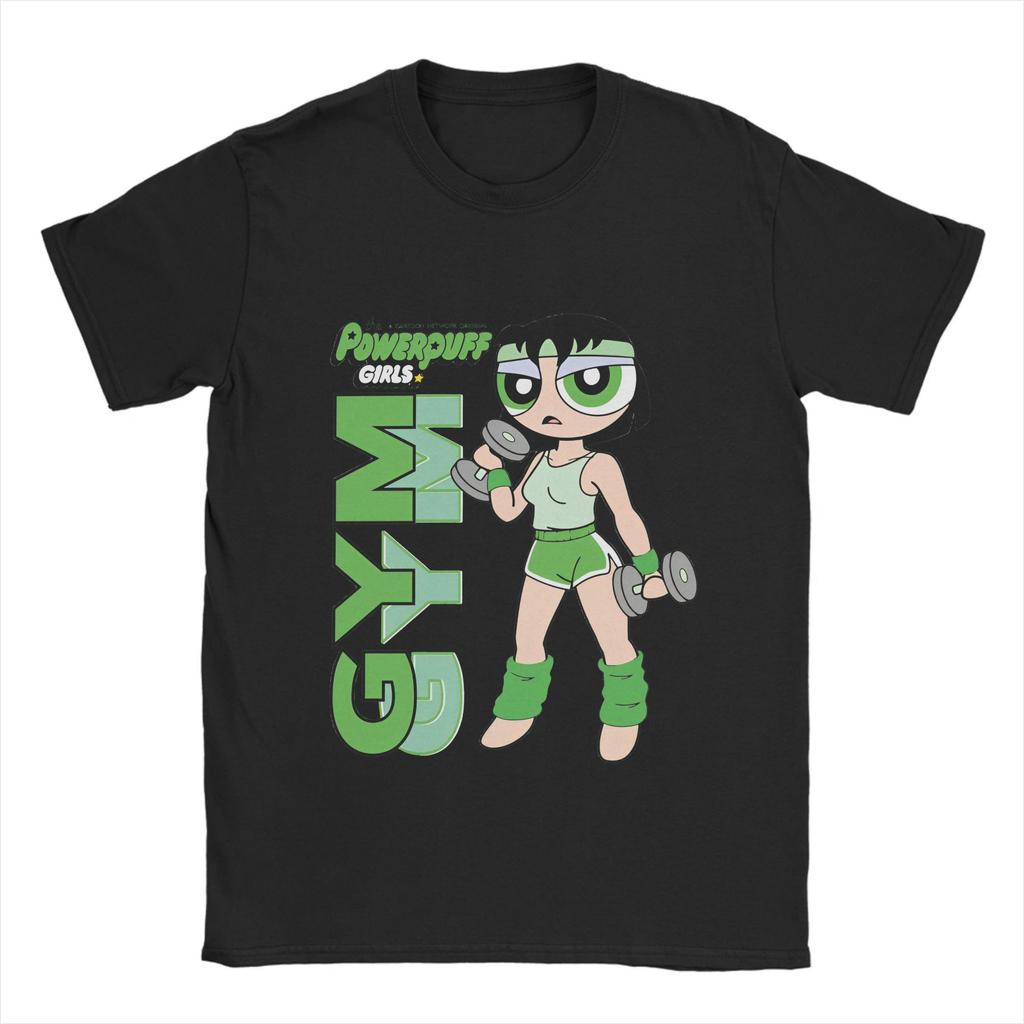 The P-Powerpuffs Girls  T-Shirts for Men  Vintage 100% Cotton Tee Shirt O Neck Short Sleeve T Shirt Birthday Gift Clothes