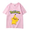 Kids Pikachu Print 100 Pure Cotton Shortsleeved Summer Childrens Playful Casual Tshirt for Boys and Girls Comfortable Soft
