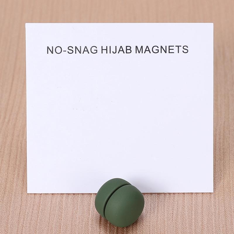 1 Pair Matte Magnet Hijab Pins Magnetic Brooch Headscarf Women Shawl Strong Magnetic Button Headscarf Accessories Mix Color