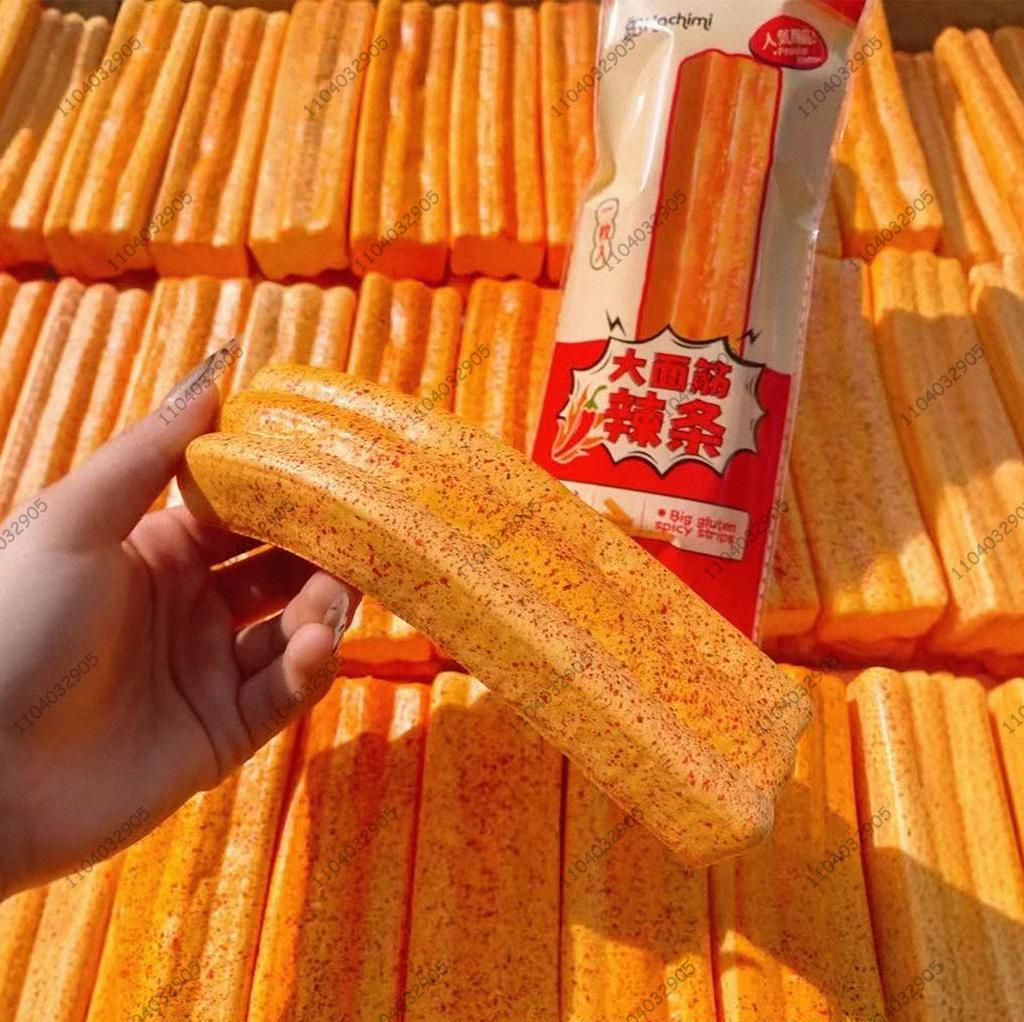 Simulated Spicy Strips Squishy Slow Rising Latiao Spicy Gluten Strips Fidget Toy for Anxiety ADHD Autism Gifts Kids Adults Fun