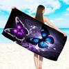 Cartoon Dinosaur Beach Towel Kids Microfiber Quick Dry Bath Towel Cute Animal Print for Beach Pool Travel