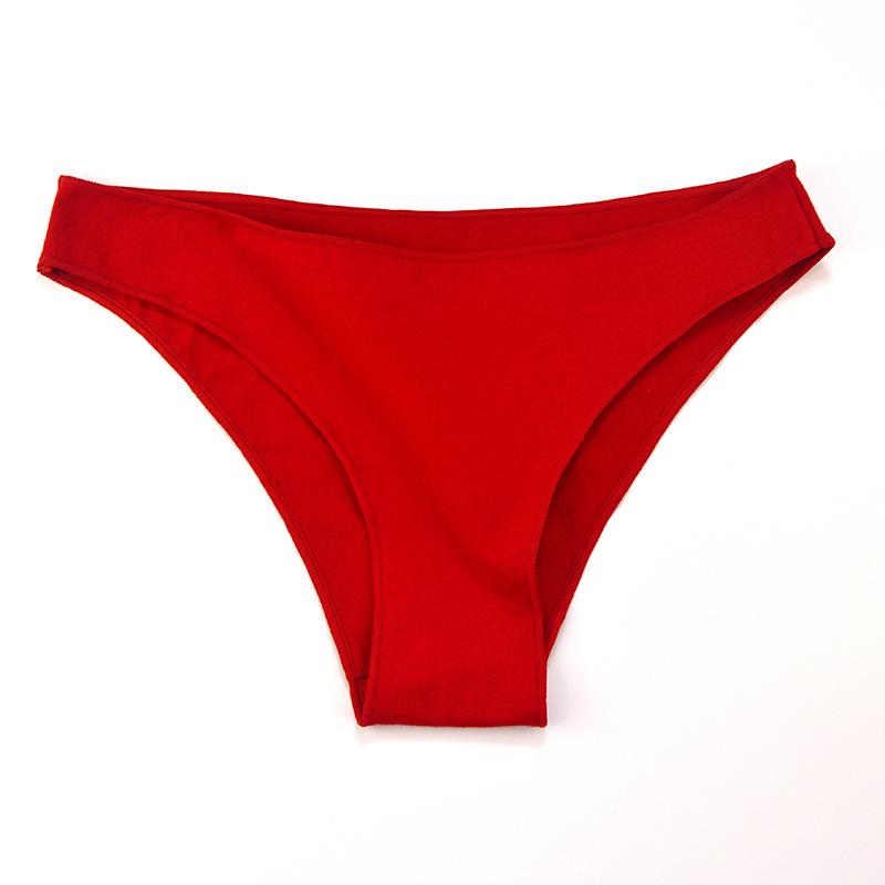 Low-Waist Breathable Cotton Bikini Briefs
