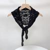 Modisches Baumwoll-Dreieckstuch Atmungsaktiv Leicht Strand-Bandana Hohlgestricktes Tuch Sommer Frühling