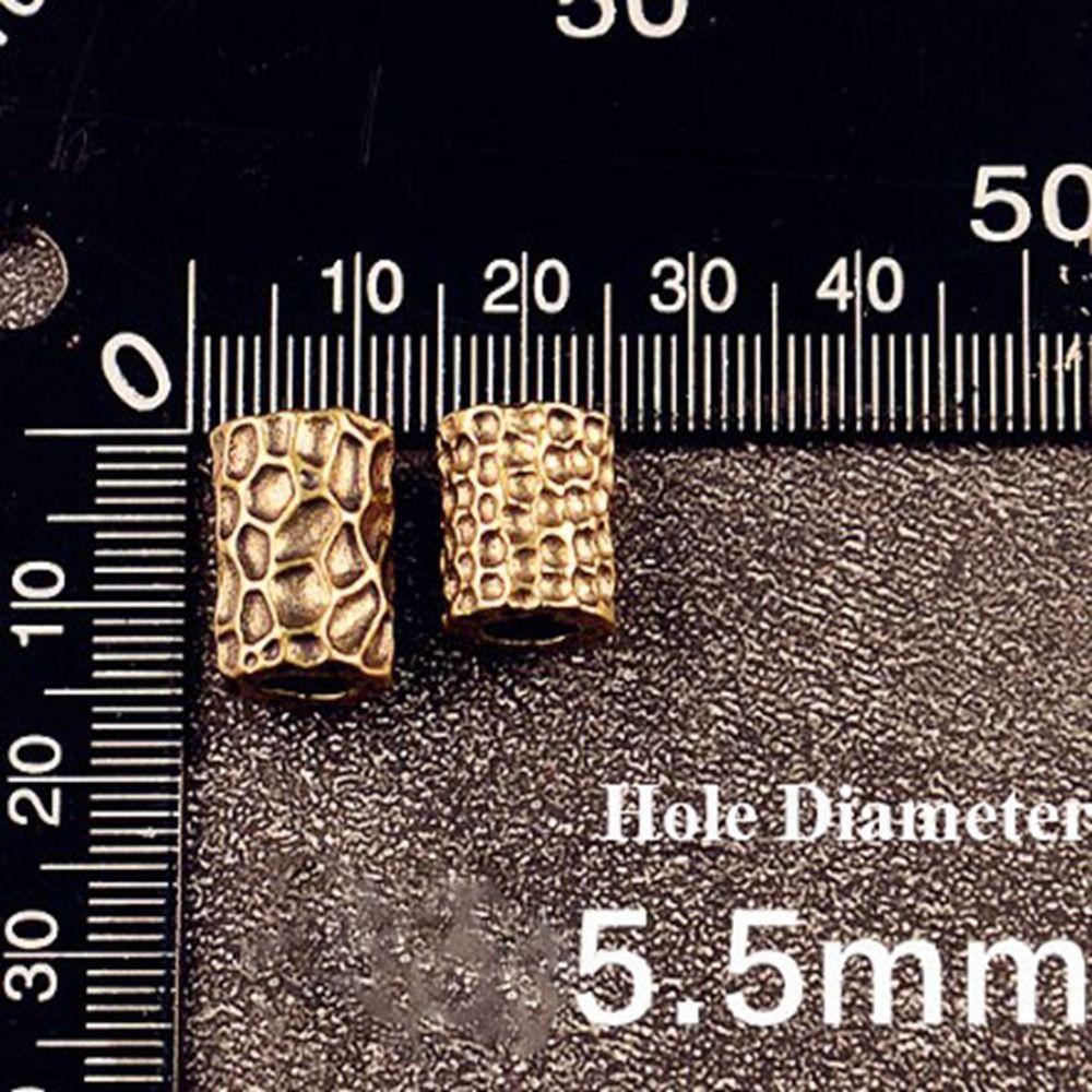 Charms Cylindrical Ring Retro Bead Handmade Paracord Bead  EDC Outdoor Tool