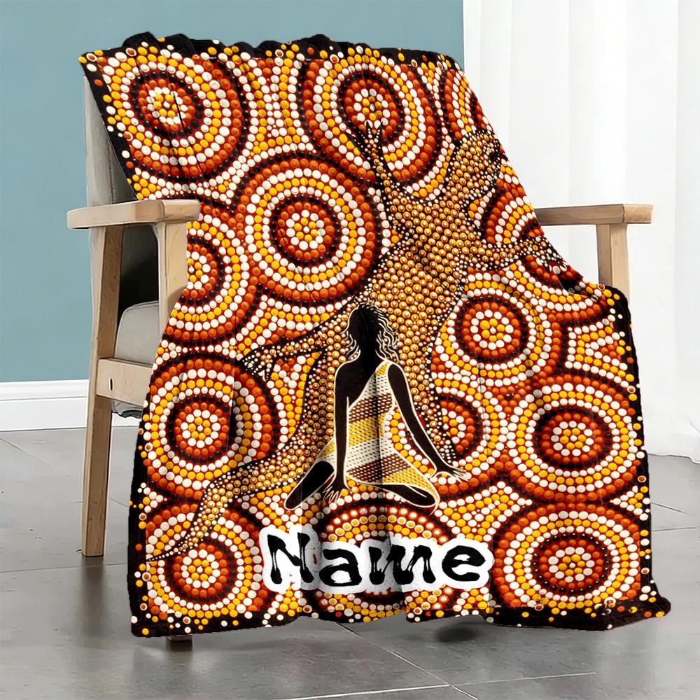Finding-rest-in-a-busy-place Customize Your Name Blanket Throw Personalized Blanket Ultra-Soft Great for Picnics Chair Bed Bedding