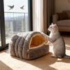 Cat Cave Bed Pet Sleeping Bag Winter Comfortable Warm House Cushion for Pet Supplies Small Dogs Indoor Cats Playing Relaxing